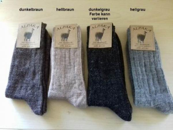 Socken mit Alpakawolle